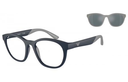 Gafas Junior - Emporio Armani Junior - EK4001 - 50881W  MATTE BLUE // CLEAR + CLIP SOLAR