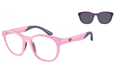 Gafas Junior - Emporio Armani Junior - EK4001 - 60161W  SHINY LILAC // CLEAR + CLIP SOLAR