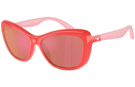 Gafas Junior - Emporio Armani Junior - EK4004 - 5624D0  SHINY CORAL // DARK VIOLET MIRROR RED