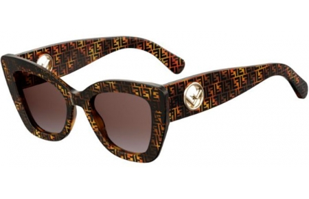 Gafas de Sol - Fendi - FF 0327/S - 086 (M2) DARK HAVANA // BROWN GRADIENT PINK