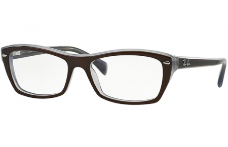 Monturas - Ray-Ban® - RX5255 - 5076 TOP BROWN ON OPAL AZURE