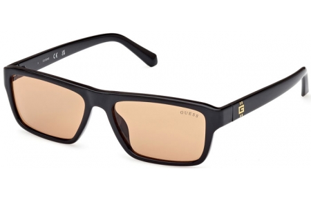 Gafas de Sol - Guess - GU00085 - 01E  SHINY BLACK // LIGHT BROWN