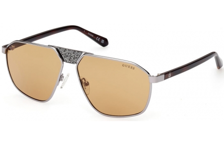 Gafas de Sol - Guess - GU00086 - 08E  SHINY ANTHRACITE // LIGHT BROWN