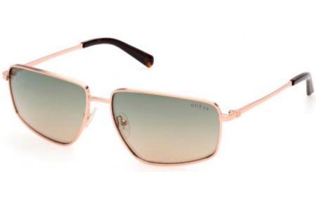 Gafas de Sol - Guess - GU00088 - 28Q  SHINY GOLD // GREEN GRADIENT MIRROR