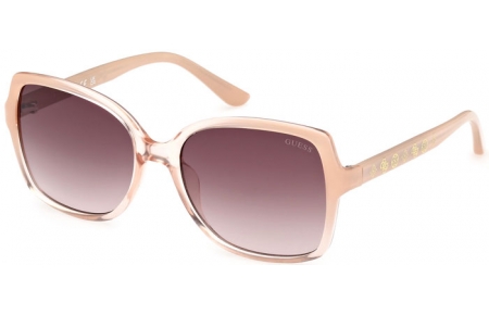 Sunglasses - Guess - GU00100 - 25F  SHINY IVORY // BROWN GRADIENT