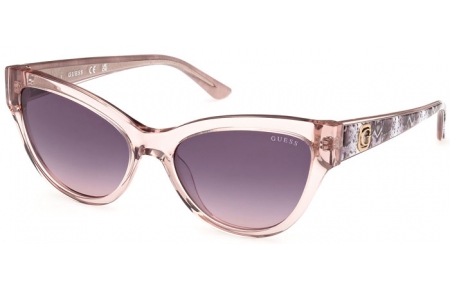 Gafas de Sol - Guess - GU00112 - 57Z  SHINY TRANSPARENT BEIGE // DARK VIOLET GRADIENT