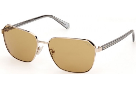 Gafas de Sol - Guess - GU00117 - 32E  SHINY PALE GOLD // LIGHT BROWN