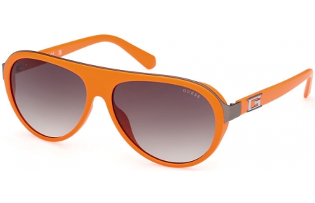 Gafas de Sol - Guess - GU00125 - 43P  SHINY ORANGE // GREEN GRADIENT