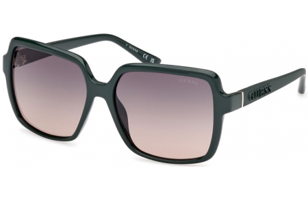 Gafas de Sol - Guess - GU00157 - 96B  SHINY DARK GREEN // GREY GRADIENT