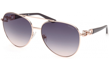 Gafas de Sol - Guess - GU00158 - 28W  SHINY ROSE GOLD // BLUE GRADIENT