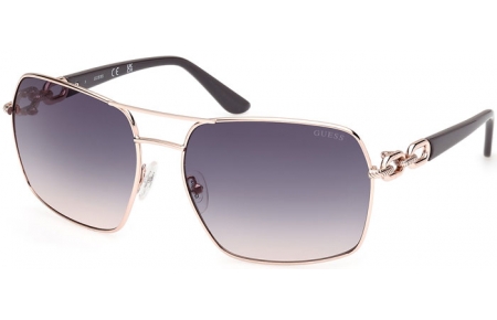 Gafas de Sol - Guess - GU00159 - 28W  SHINY ROSE GOLD // BLUE GRADIENT