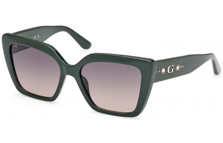 Gafas de Sol - Guess - GU00162 - 96B  SHINY DARK GREEN // GREY GRADIENT