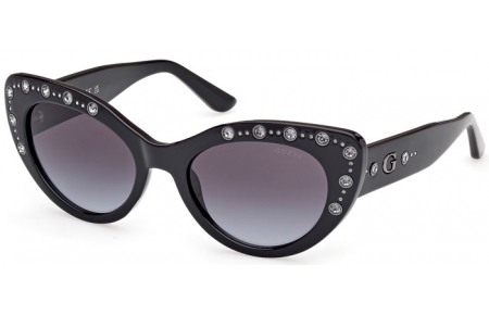 Gafas de Sol - Guess - GU00163 - 01B  SHINY BLACK // GREY GRADIENT