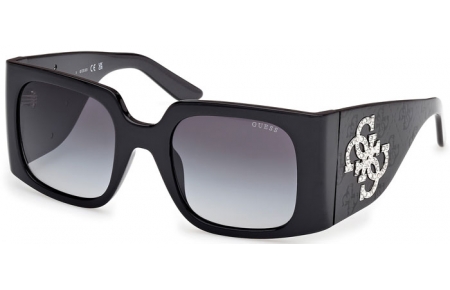 Gafas de Sol - Guess - GU00201-H - 01B  SHINY BLACK // GREY GRADIENT