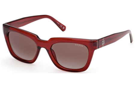 Gafas de Sol - Guess - GU00206 - 66F  SHINY DARK RED // BROWN GRADIENT