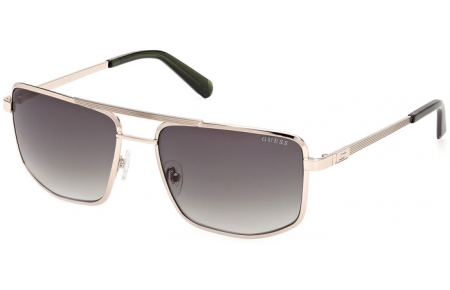 Gafas de Sol - Guess - GU00208 - 32P  SHINY PALE GOLD // GREEN GRADIENT