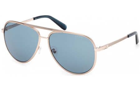 Gafas de Sol - Guess - GU00209 - 33V  SATIN PALE GOLD // LIGHT BLUE