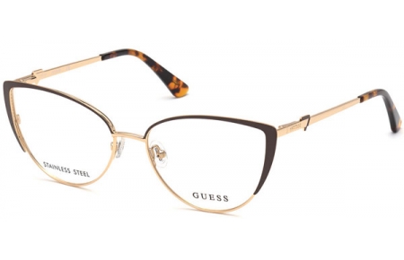 Monturas - Guess - GU2813 - 049  MATTE GOLD DARK BROWN