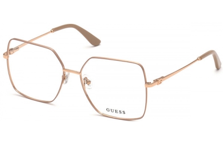 Monturas - Guess - GU2824 - 059  SHINY ROSE GOLD LIGHT BROWN