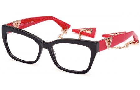 Monturas - Guess - GU2960 - 005  SHINY BLACK RED