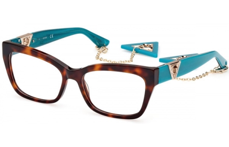 Monturas - Guess - GU2960 - 056  DARK HAVANA TURQUOISE