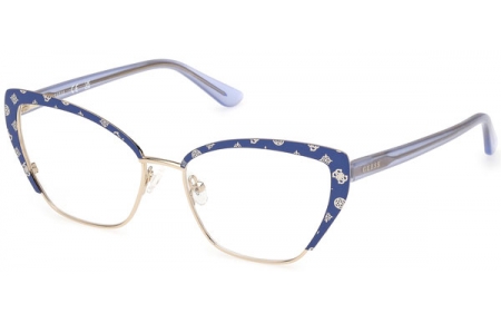 Frames - Guess - GU50122 - 092  MATTE BLUE GOLD