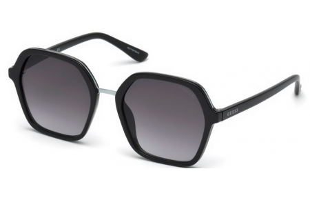 Gafas de Sol - Guess - GU7557 - 01B  SHINY BLACK // GREY GRADIENT