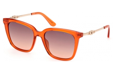 Gafas de Sol - Guess - GU7886 - 44F  SHINY DARK ORANGE // BROWN GRADIENT