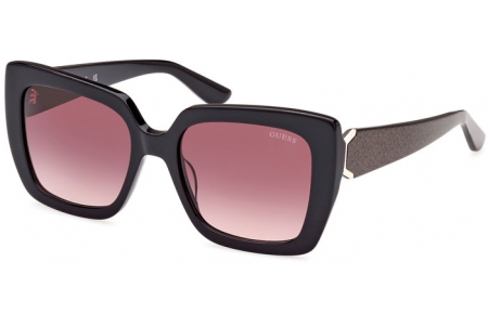 Gafas de Sol - Guess - GU7889 - 01T  SHINY BLACK // BURGUNDY GRADIENT