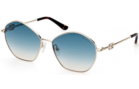 Gafas de Sol - Guess - GU7907 - 32P  SHINY GOLD // BLUE GRADIENT