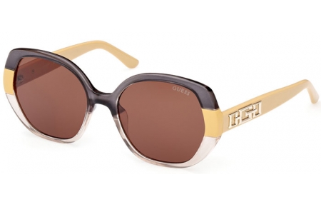 Gafas de Sol - Guess - GU7911 - 41E  GREY YELLOW CRYSTAL // BROWN