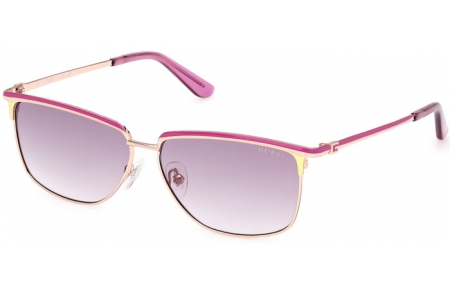 Gafas de Sol - Guess - GU00133 - 83Z  SHINY ROSE GOLD PINK // VIOLET GRADIENT