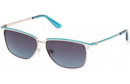 Gafas de Sol - Guess - GU00133 - 92W  SHINY GOLD TURQUOISE // BLUE GRADIENT