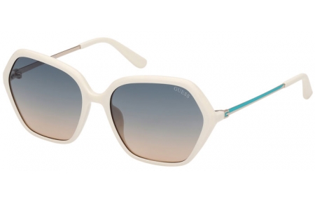 Gafas de Sol - Guess - GU00134 - 21P  SHINY IVORY // GREEN GRADIENT