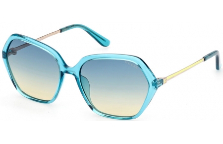 Lunettes de soleil - Guess - GU00134 - 87W  SHINY TURQUOISE // BLUE GRADIENT