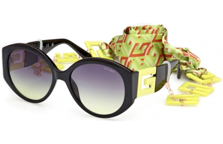 Gafas de Sol - Guess - GU7917 - 41B  SHINY BLACK YELLOW // GREY GRADIENT