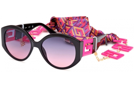 Gafas de Sol - Guess - GU7917 - 74T  SHINY BLACK FUCHSIA // BURGUNDY GRADIENT