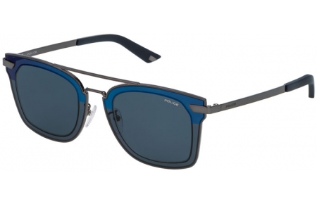 Gafas de Sol - Police - SPL348 HALO 1 - 0568 DARK GREY // BLUE