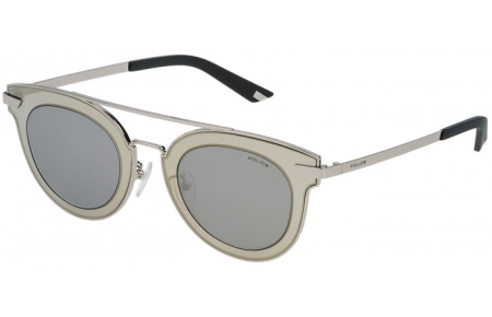 Gafas de Sol - Police - SPL349 HALO 2 - 579K SILVER // GREY MIRROR SILVER