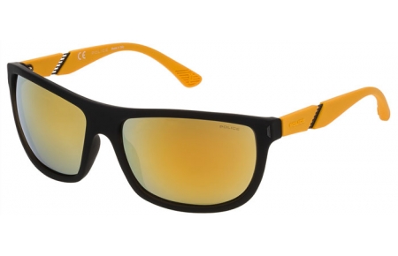 Gafas de Sol - Police - SPL351 SPEED 2 - 6AGG BLACK ORANGE // GREY MIRROR GOLD