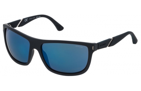 Gafas de Sol - Police - SPL351 SPEED 2 - 92EB BLACK // GREY MIRROR BLUE