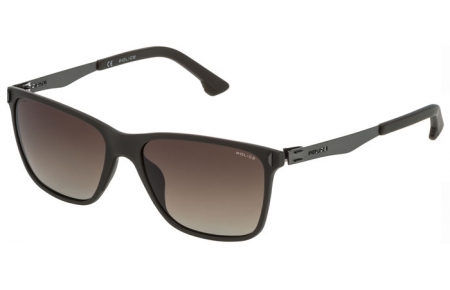 Gafas de Sol - Police - SPL365 FLOW 2 - 94CP SEMI MATTE BROWN // BROWN GRADIENT POLARIZED