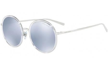 Gafas de Sol - Giorgio Armani - AR6052 - 30156J SILVER CRYSTAL // BLUE MIRROR WHITE