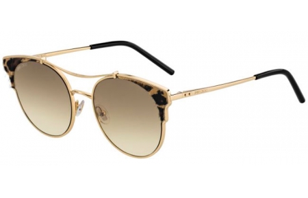 Gafas de Sol - Jimmy Choo - LUE/S - XMG (86) GOLD BLACK ANIMAL // BLACK BROWN GREEN GRADIENT ANTIREFLECTION