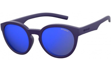 Gafas Junior - Polaroid Junior - PLD 8019/S - CIW (JY) RUBBER BLUE // GREY BLUE MIRROR POLARIZED