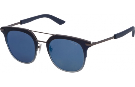 Gafas de Sol - Police - SPL584 HALO 4 - 627B DARK BLUE GUNMETAL // GREY MIRROR BLUE