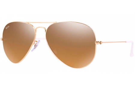 Gafas de Sol - Ray-Ban® - Ray-Ban® RB3025 AVIATOR LARGE METAL - 001/3K GOLD // CRYSTAL BROWN MIRROR SILVER GRADIENT