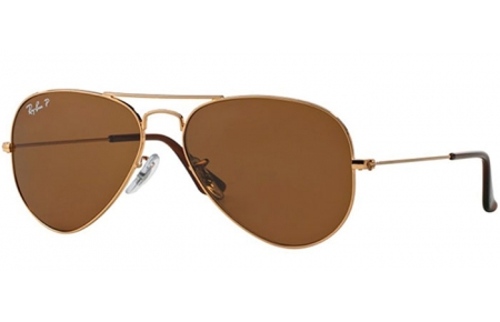 Gafas de Sol - Ray-Ban® - Ray-Ban® RB3025 AVIATOR LARGE METAL - 001/57  GOLD // CRYSTAL BROWN POLARIZED