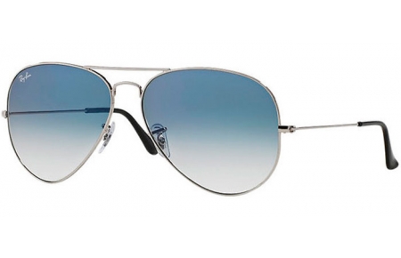 Gafas de Sol - Ray-Ban® - Ray-Ban® RB3025 AVIATOR LARGE METAL - 003/3F SILVER // CRYSTAL LIGHT BLUE GRADIENT