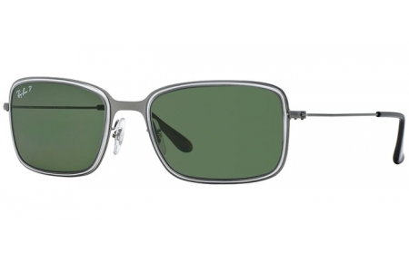 Gafas de Sol - Ray-Ban® - Ray-Ban® RB3514M - 147/9A SANDBLAST GUNMETAL // GREEN POLARIZED